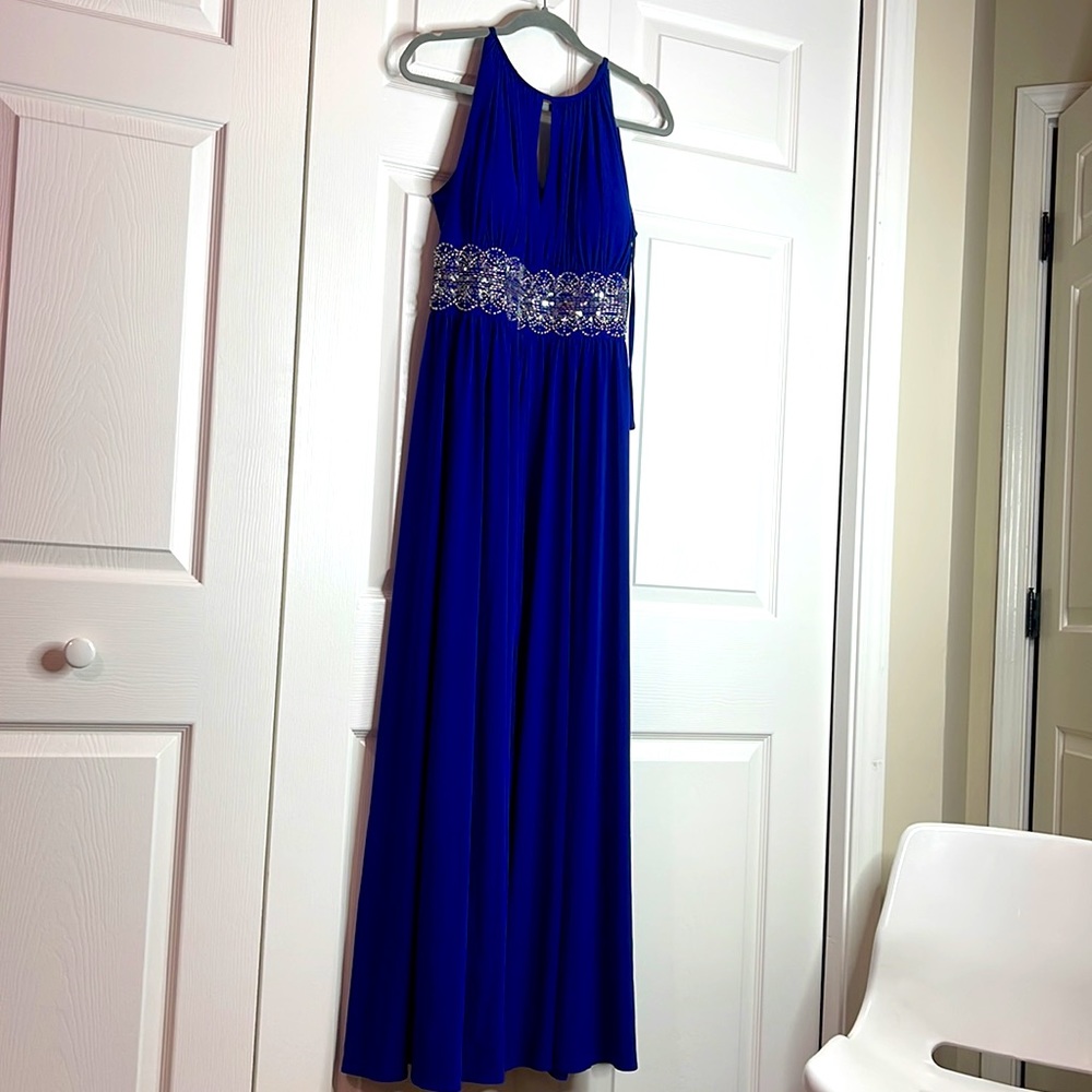 Electric blue formal dress